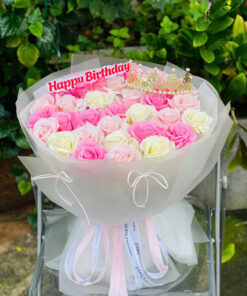 Hoa hồng sáp vũ nữ 4 lớp